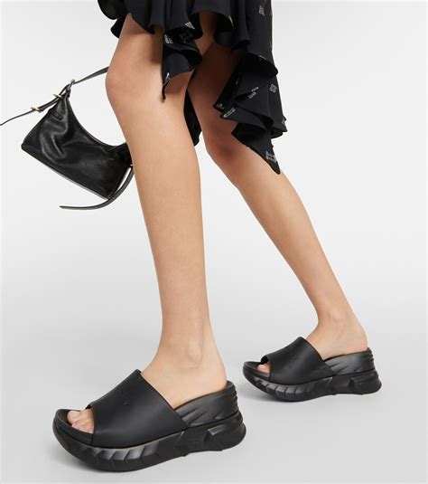 givenchy flat shoes|givenchy marshmallow slide wedge sandals.